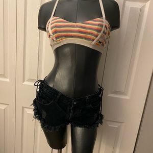 One Teaspoon black cot offs